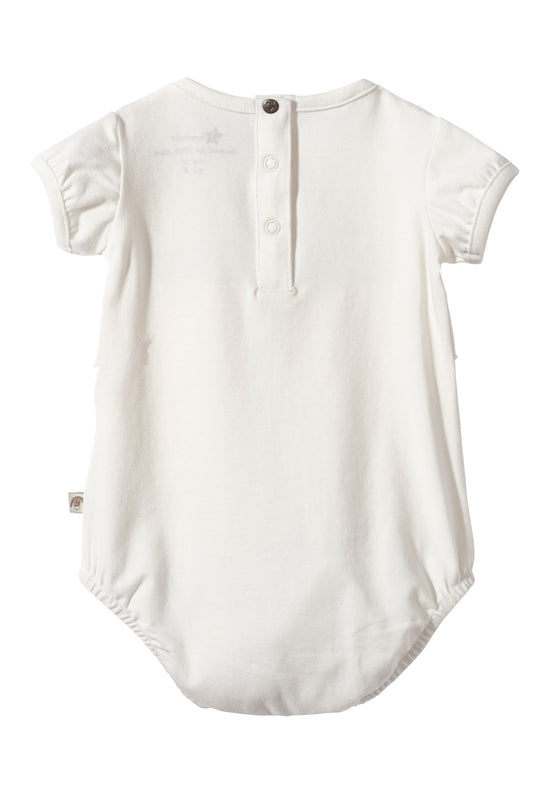 Sterntaler Baby Body Hase Happy mit kurzen Puffärmeln in ecru Nur noch ein Tag übrig