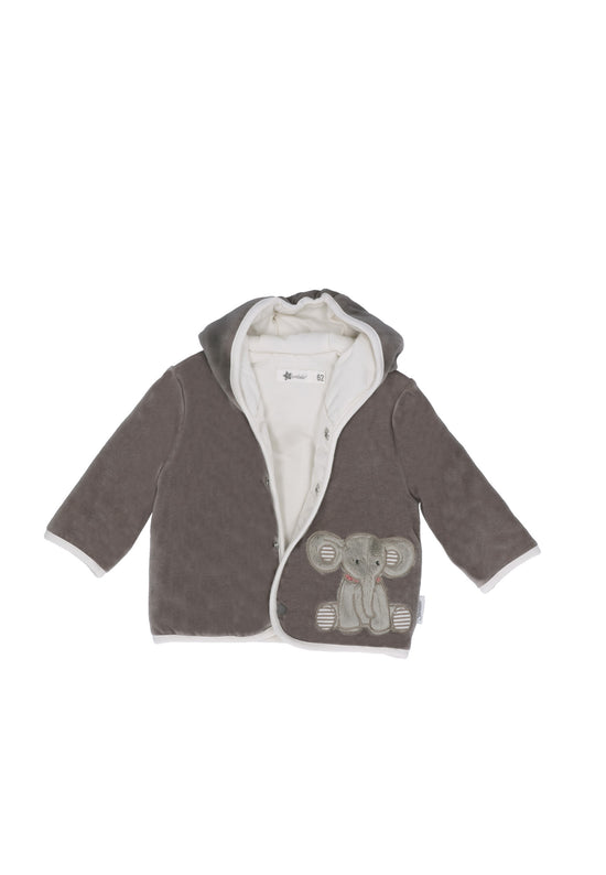 Sterntaler Kapuzen-Jacke aus Nicki, Motiv Elefant Eddy, Grau Rabatte dieses Monats