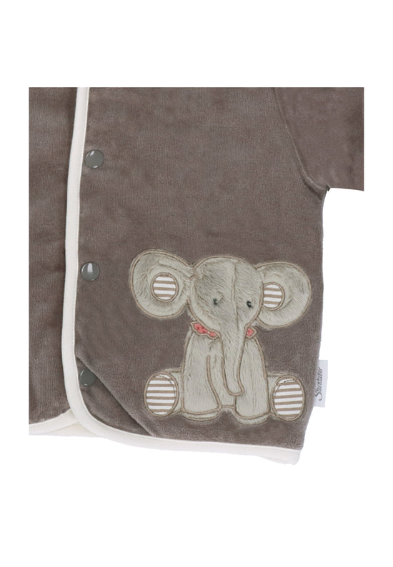 Sterntaler Kapuzen-Jacke aus Nicki, Motiv Elefant Eddy, Grau Rabatte dieses Monats