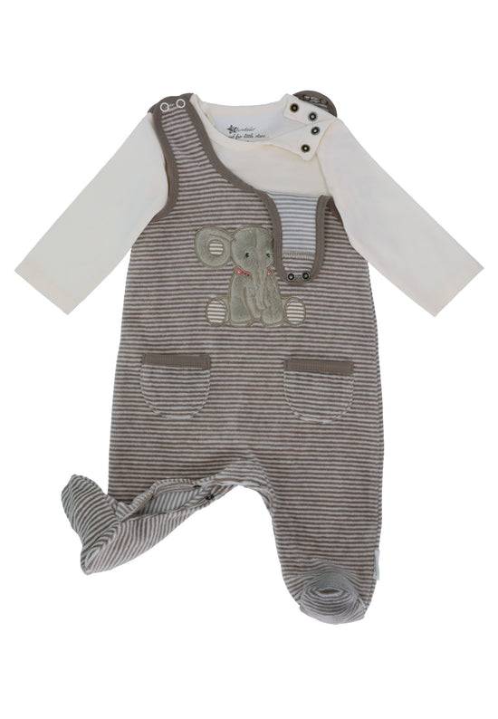Sterntaler Baby Strampler aus Nicki, Motiv Elefant Eddy, Grau 2025