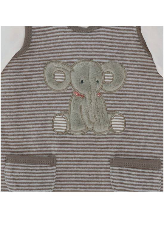 Sterntaler Baby Strampler aus Nicki, Motiv Elefant Eddy, Grau 2025