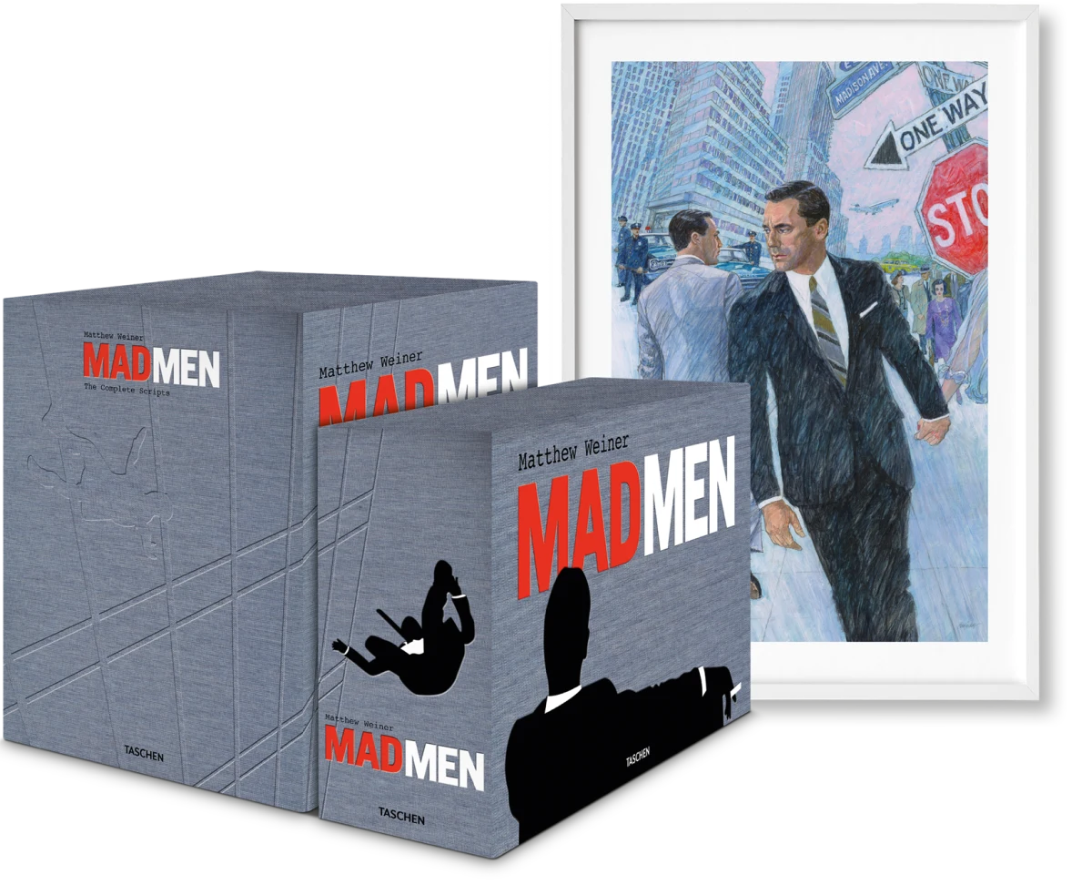 TASCHEN Matthew Weiner. Mad Men. Art Edition No. 1–500. Script Edition VIP-Rabatte