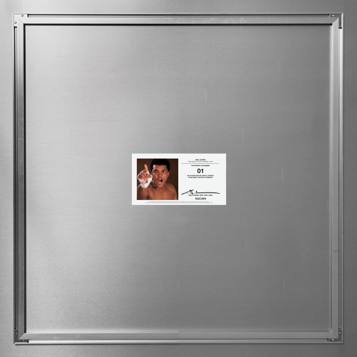 TASCHEN Neil Leifer. Homage to Ali. ‘The Mouth That Roared, 1970’ Letzter Tag