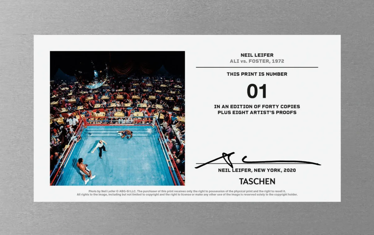 TASCHEN Neil Leifer. Homage to Ali. ‘Ali vs. Foster, 1972’ Zeitbegrenzte Promotion