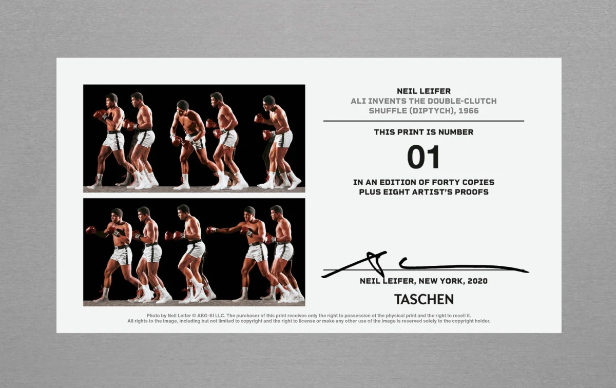 TASCHEN Neil Leifer. Homage to Ali. ‘Ali Invents the Double-Clutch Shuffle, 1966’ Bis zu 50% Rabatt