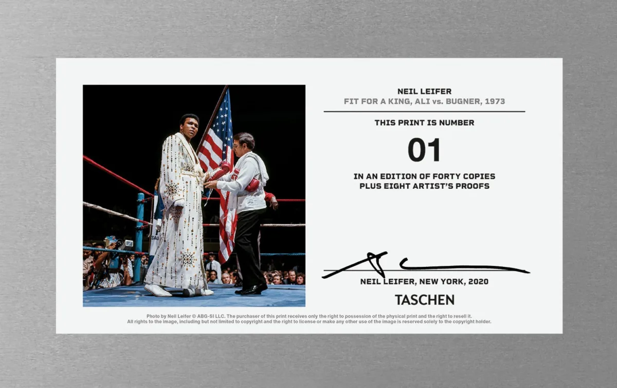 TASCHEN Neil Leifer. Homage to Ali. ‘Ali vs. Bugner, Fit for a King, 1973’ Bis zu 60% Rabatt