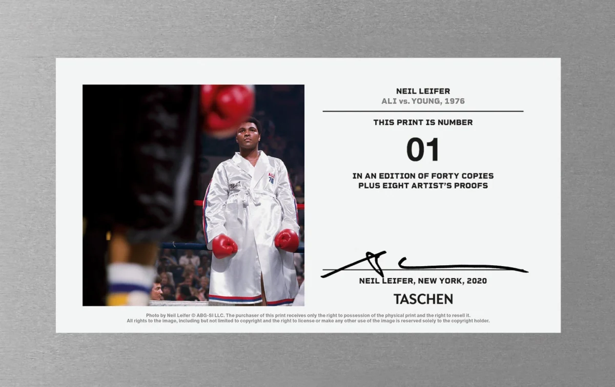 TASCHEN Neil Leifer. Homage to Ali. 'Ali vs. Young, 1976' Nur für heute