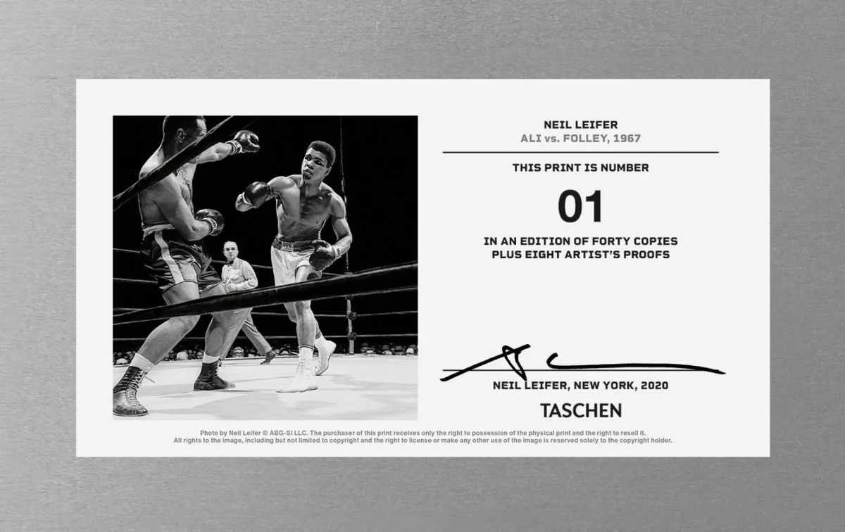 TASCHEN Neil Leifer. Homage to Ali. ‘Ali vs. Folley, 1967’ Super Rabatt